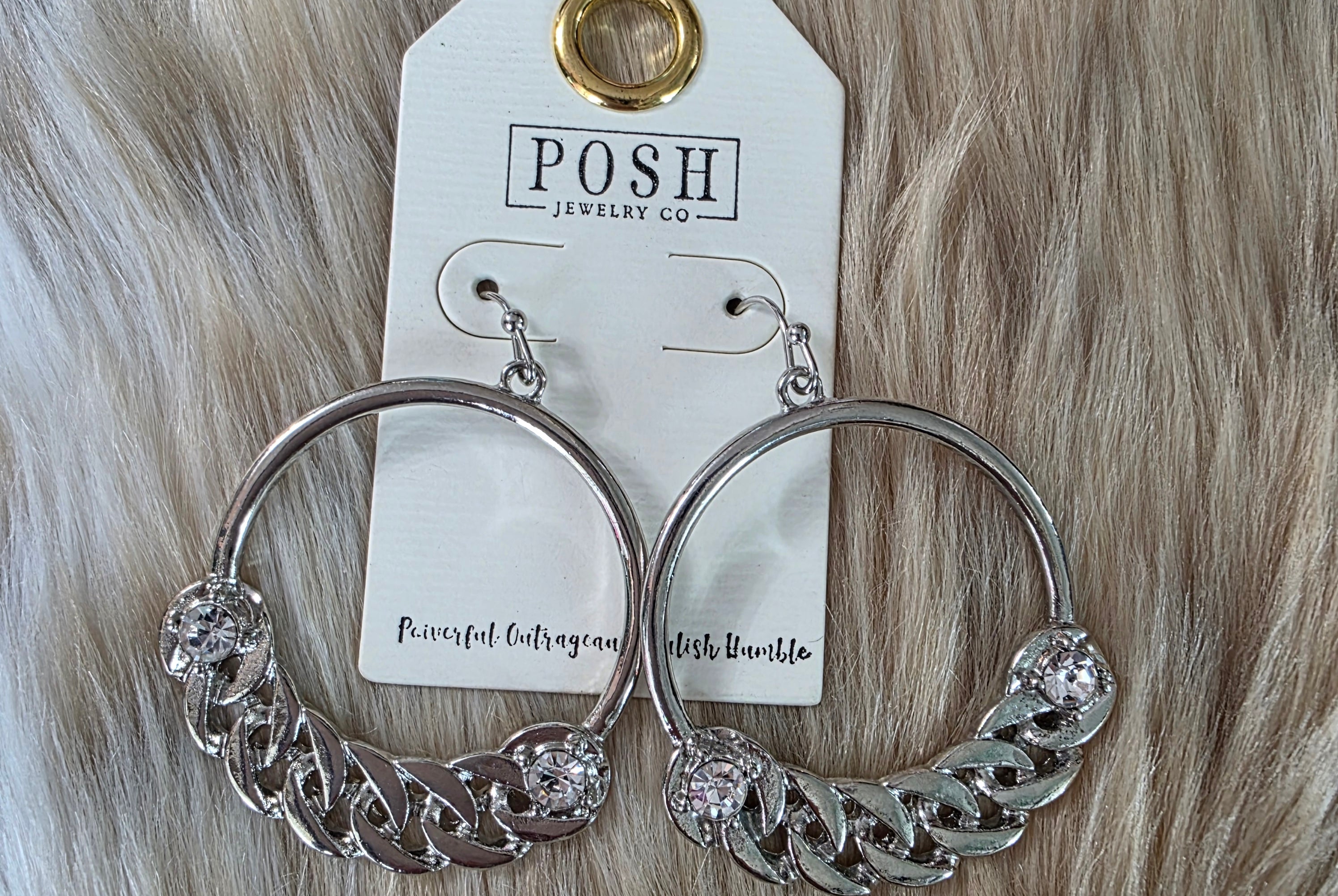 Essential Hoops Earrings Pink Panache