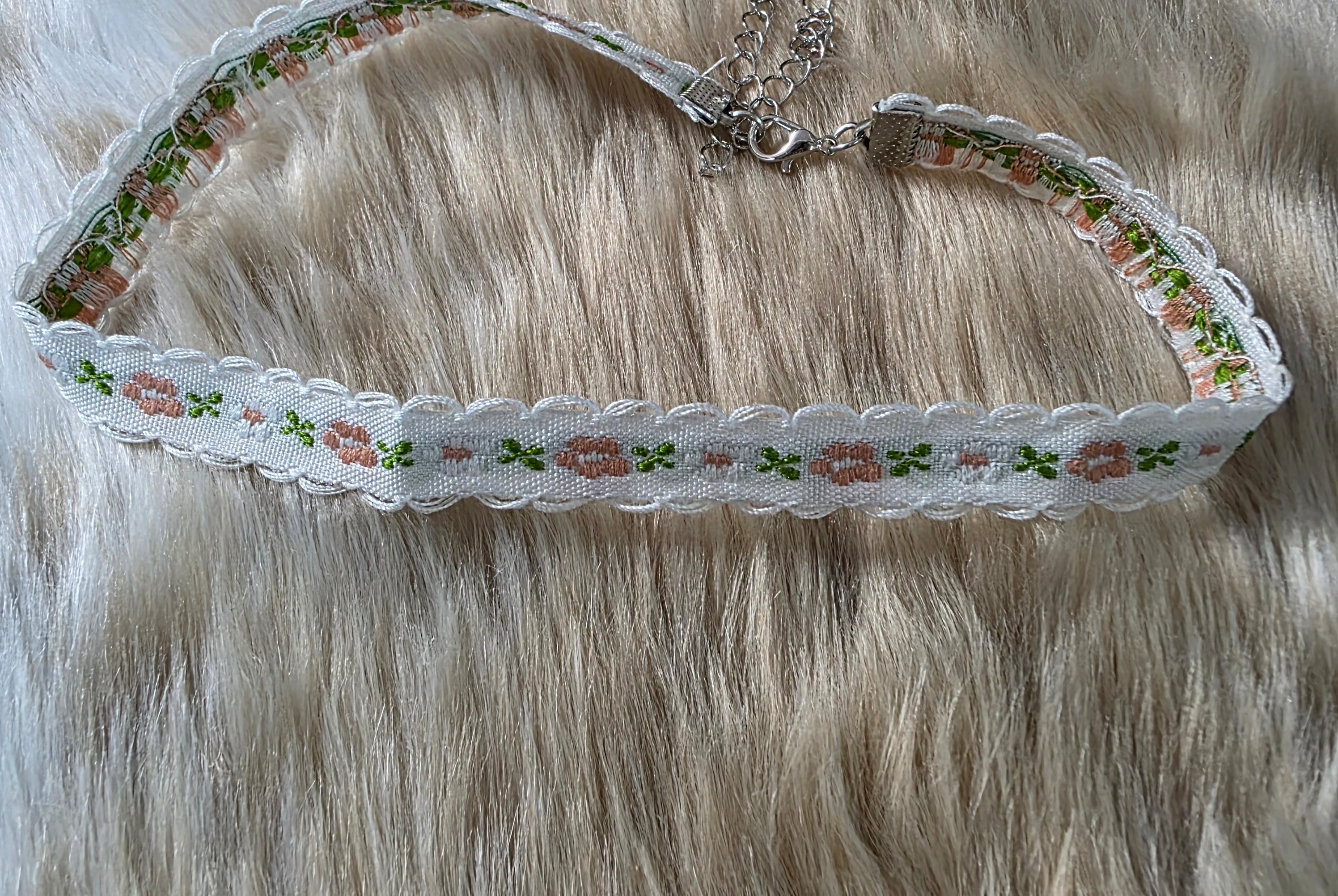 Flower Choker Necklace Vintage Vibes Boutique Floral