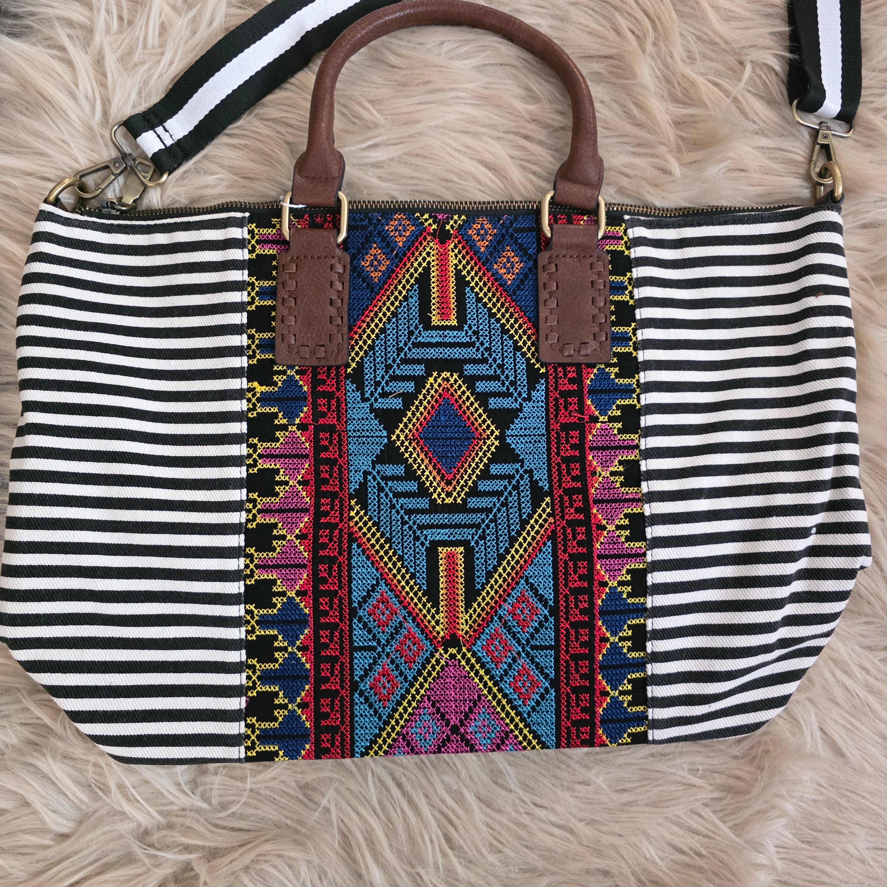 Wanderlust Satchel Shoulder Bag Jen & Co.