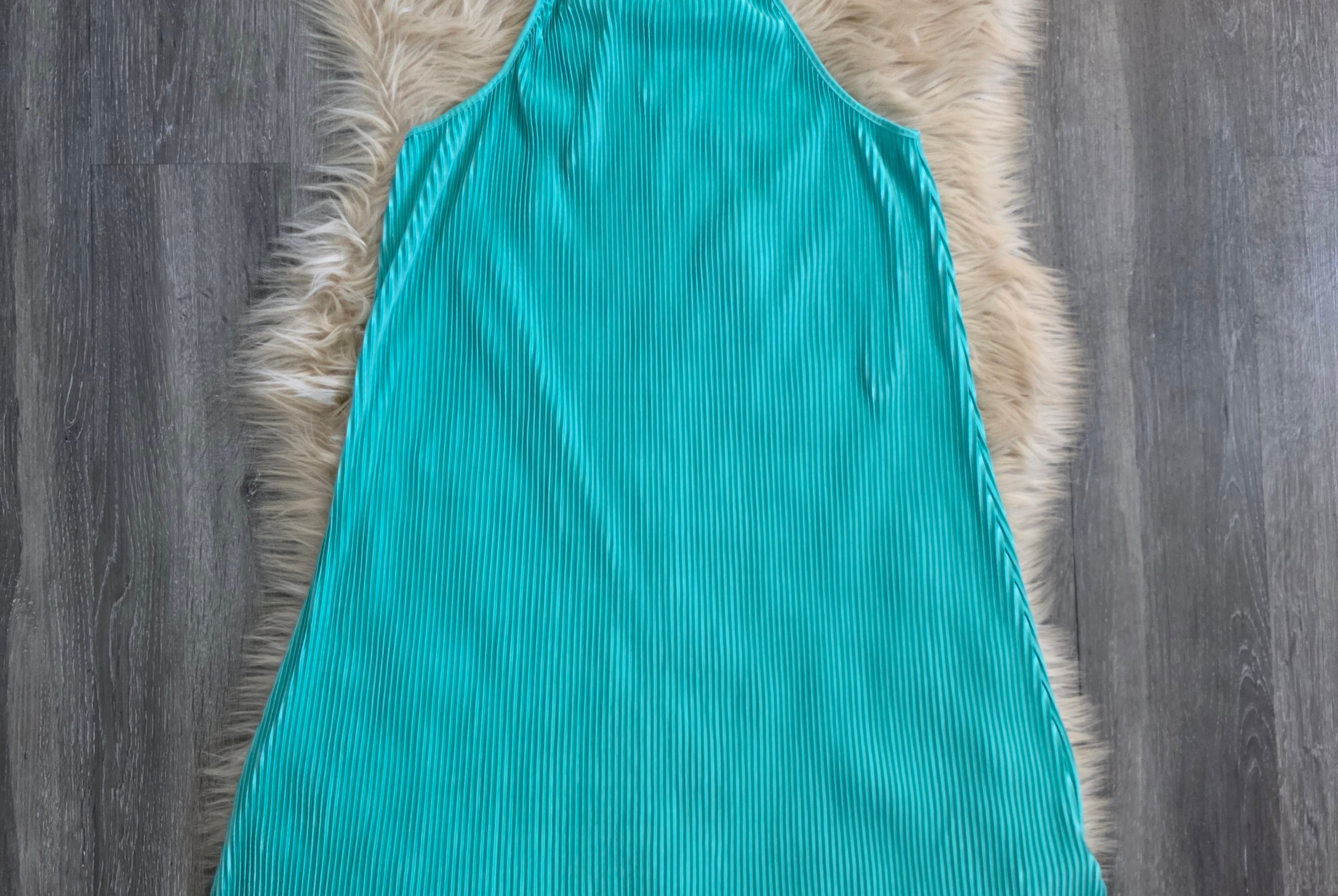 Sea Glass Pleated Dress Mini Dress She + Sky