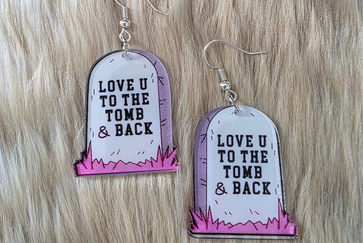 To The Tomb Earrings Novelty Earrings Vintage Vibes Boutique