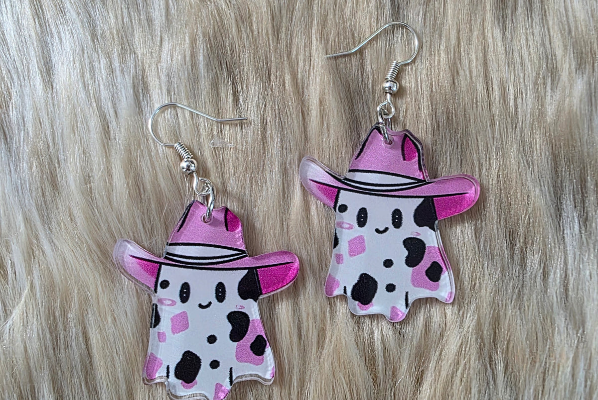 Giddy Up, Boo Earrings Novelty Earrings Vintage Vibes Boutique