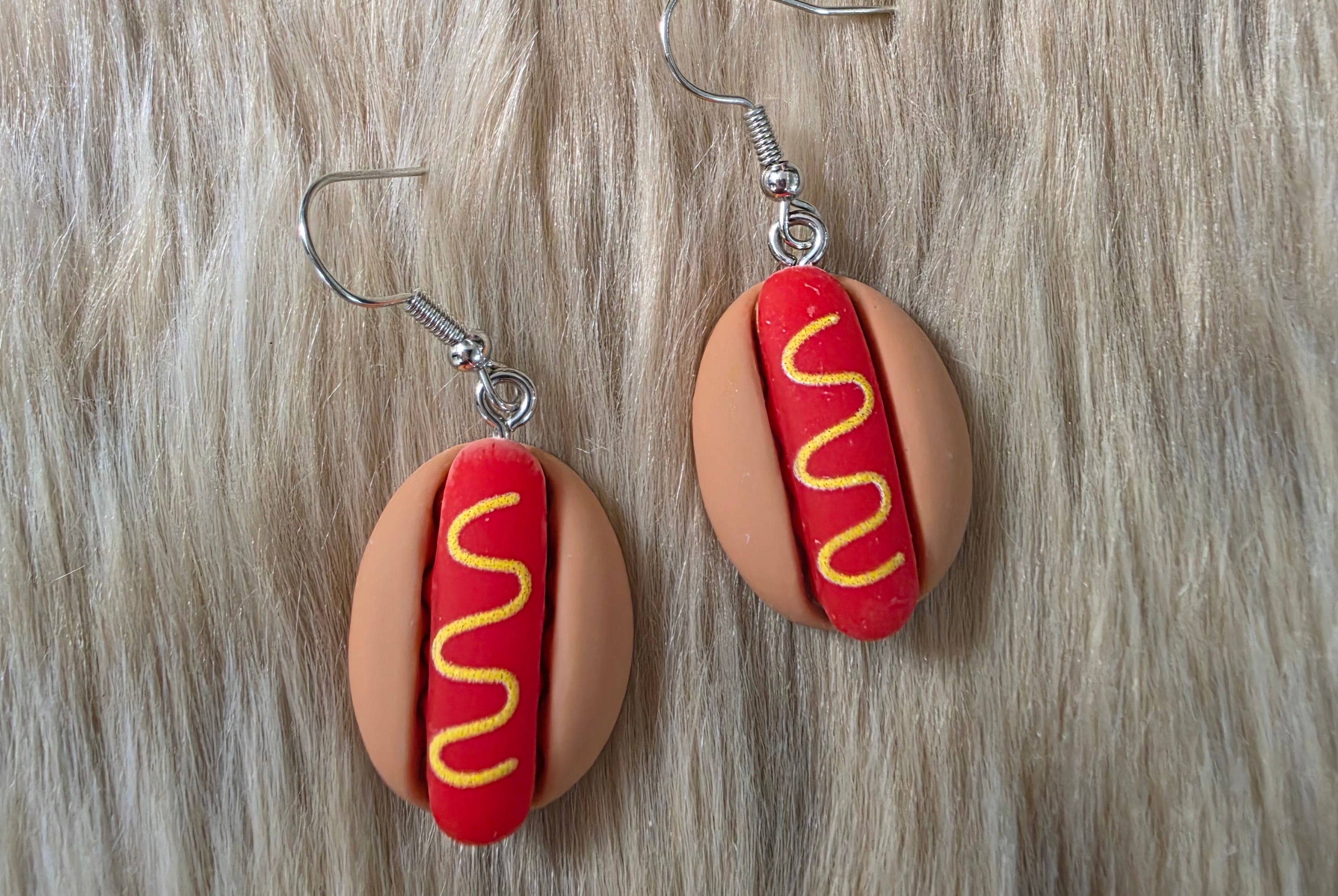 Hot Dog Earrings Novelty Earrings Vintage Vibes Boutique