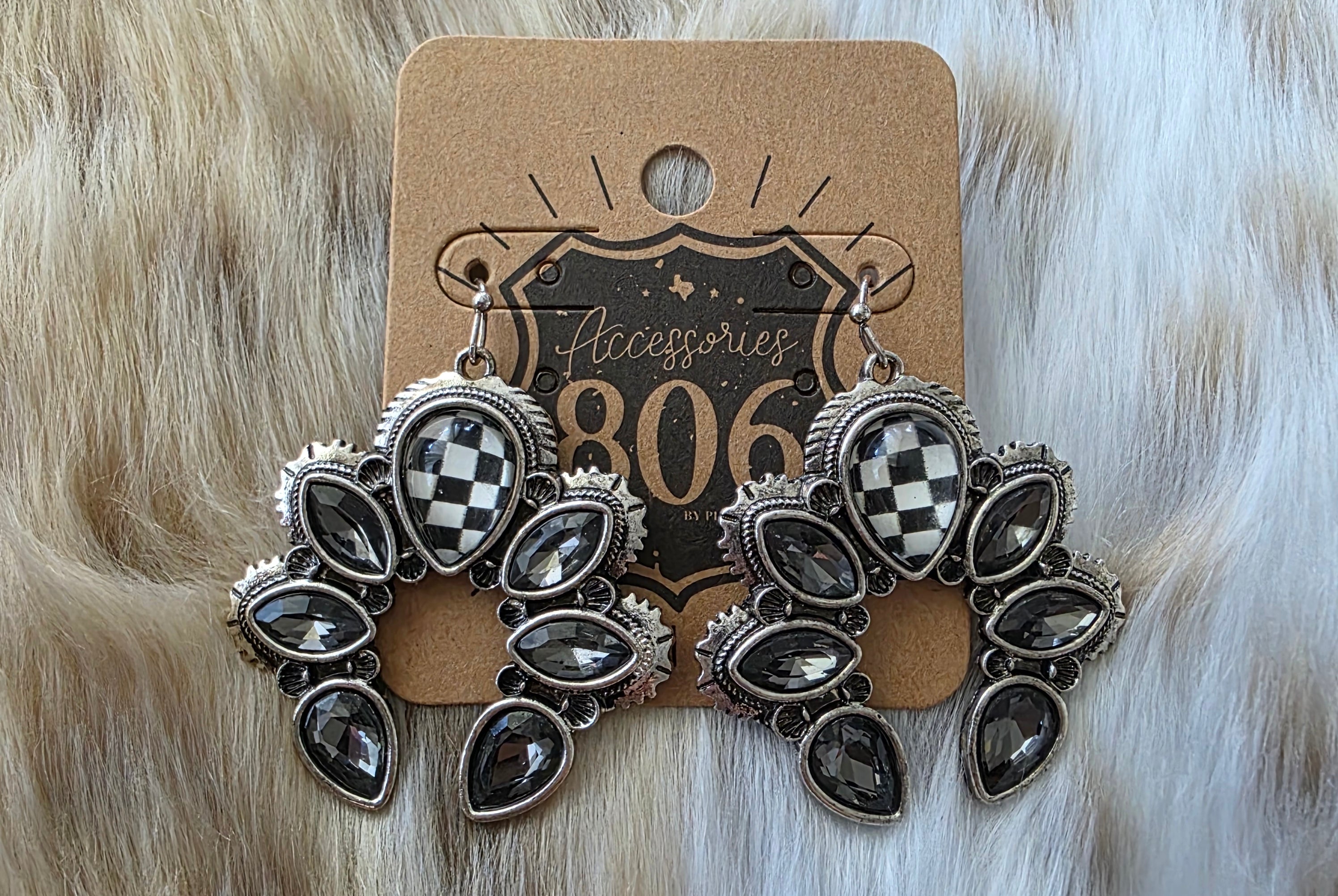 Checkmate Earrings Earrings Pink Panache