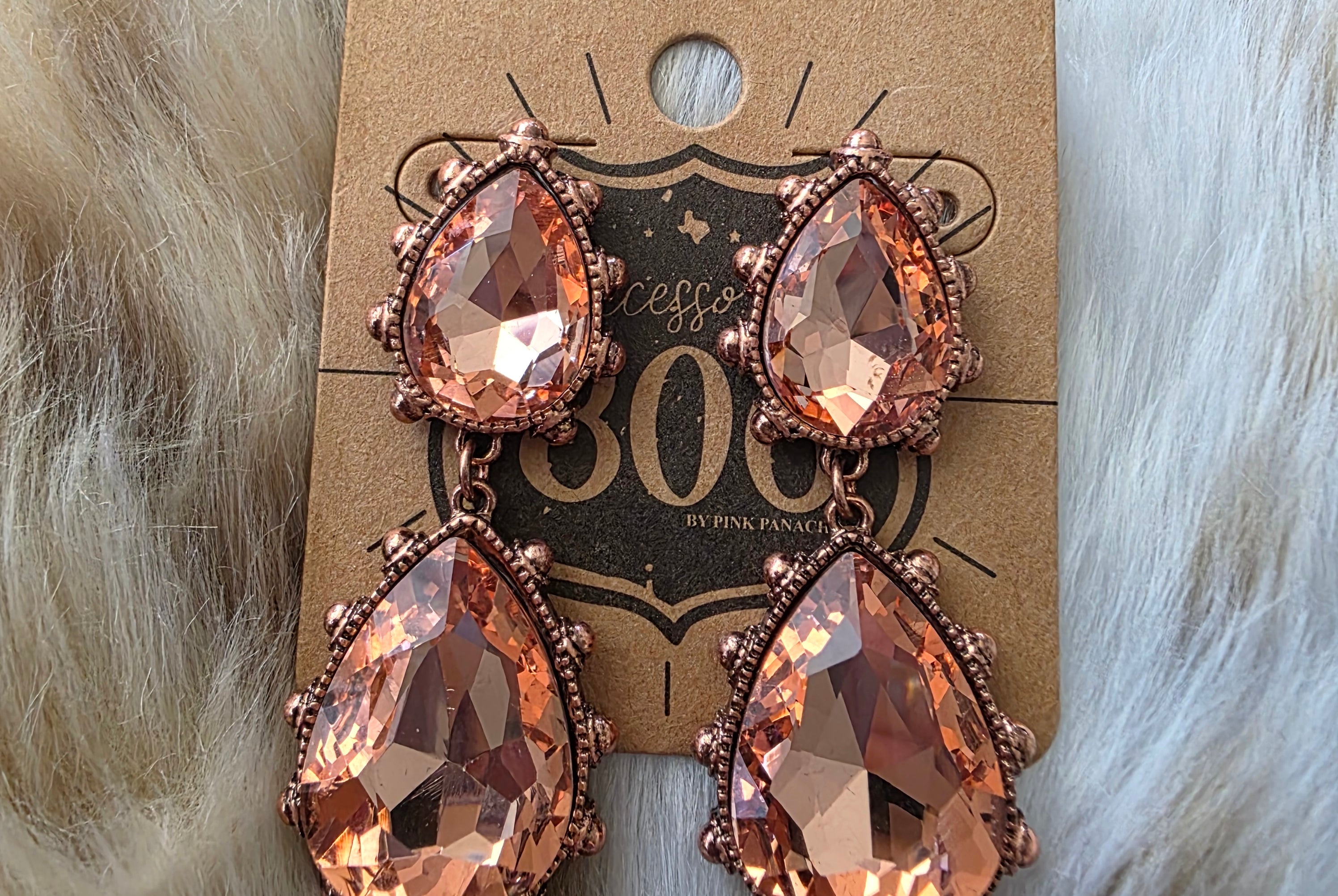 Vintage Glam Earrings Earrings Pink Panache
