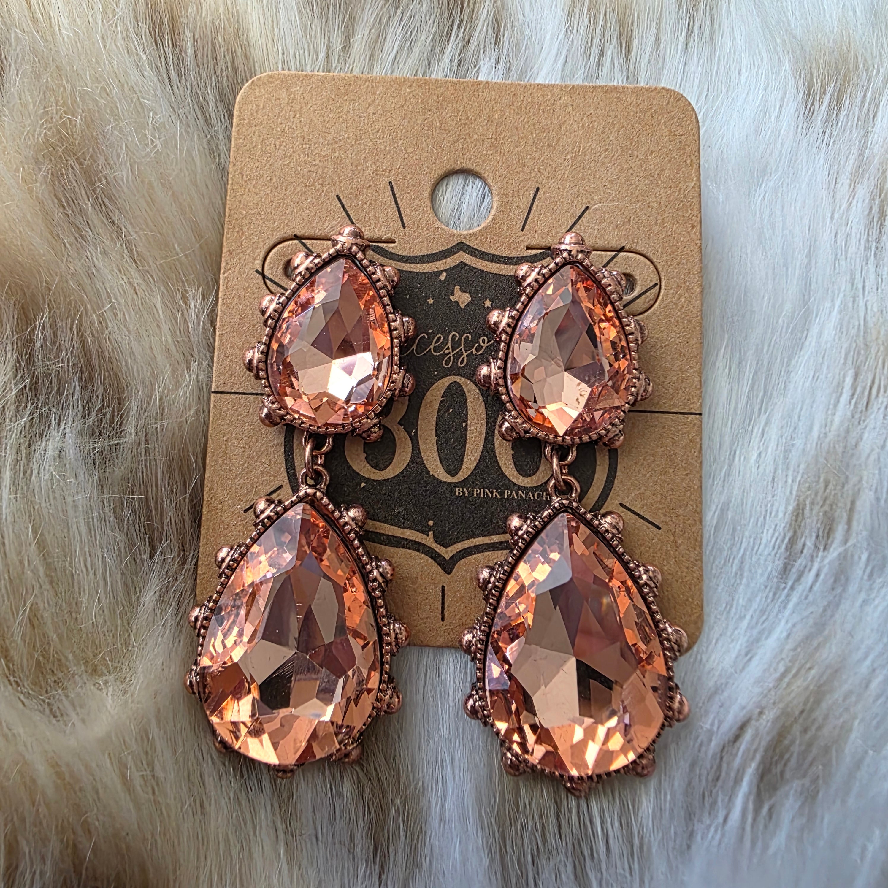 Vintage Glam Earrings Earrings Pink Panache