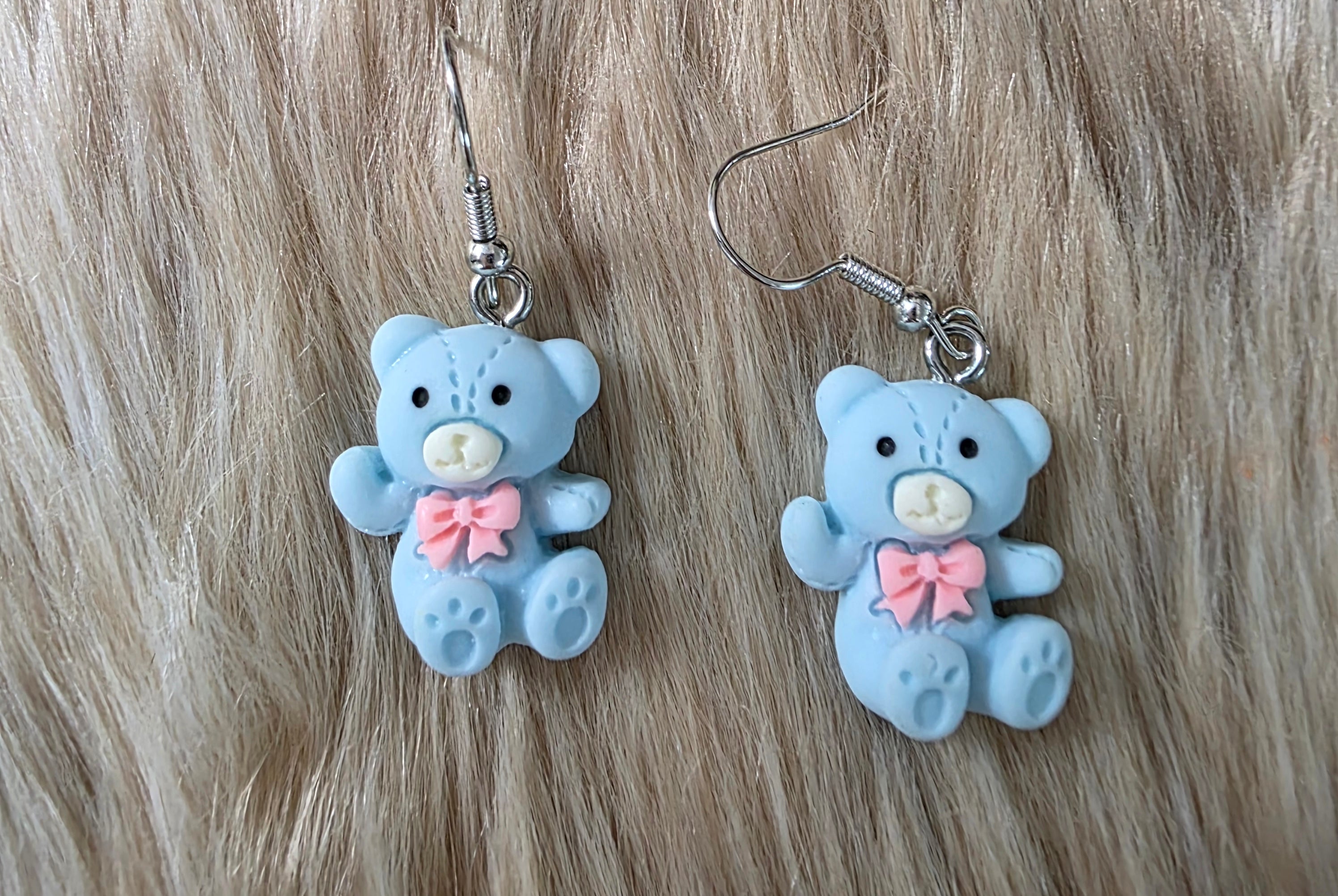 Teddy Bear Earrings Novelty Earrings Vintage Vibes Boutique