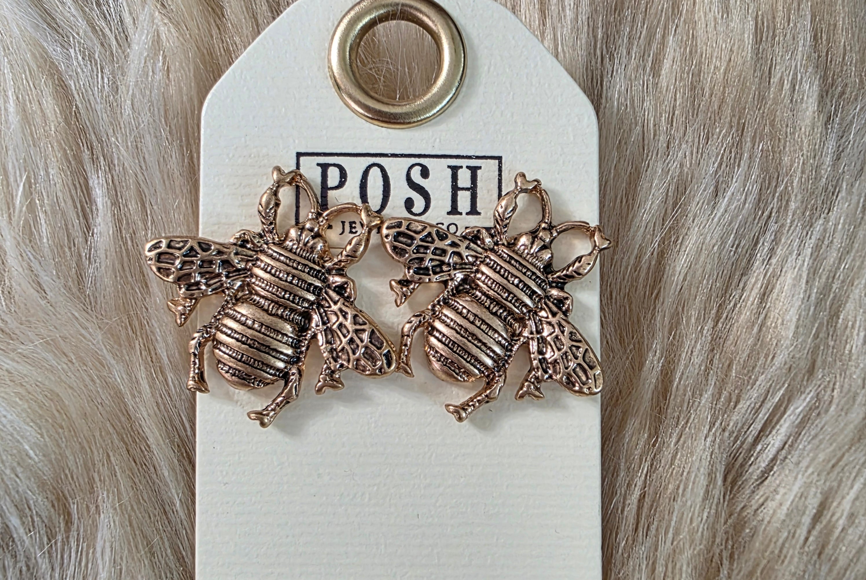 Bee Earrings Earrings Pink Panache