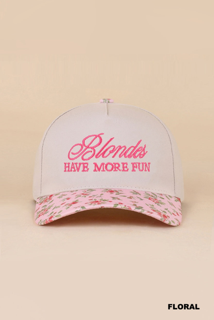 Have More Fun Hat Baseball hat Zenana Blonde