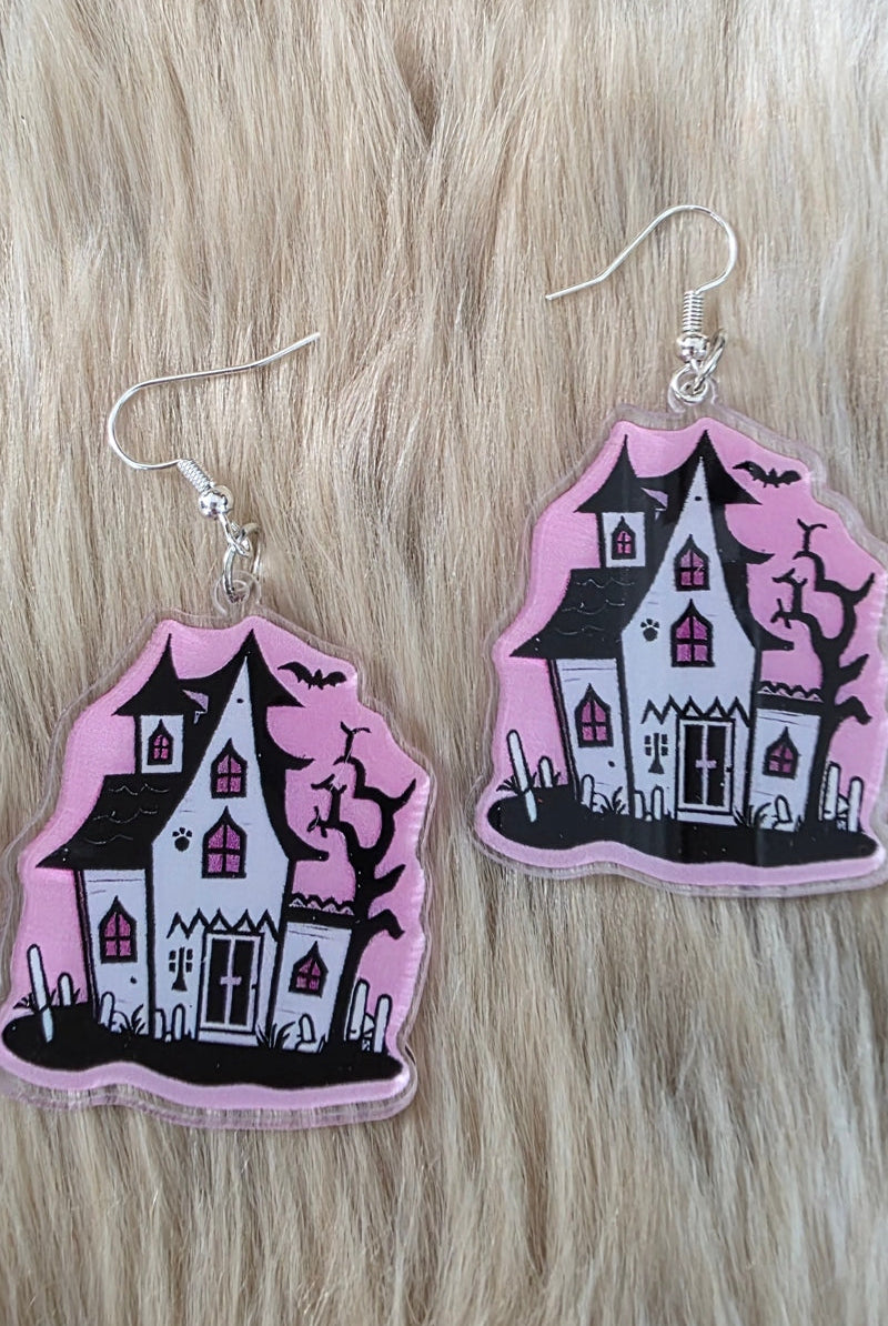 Haunted on the Hill Earrings Novelty Earrings Vintage Vibes Boutique