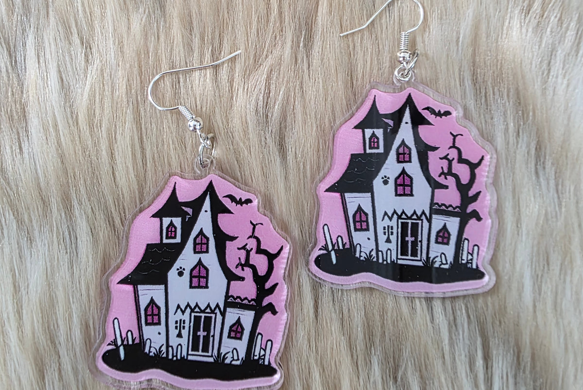 Haunted on the Hill Earrings Novelty Earrings Vintage Vibes Boutique