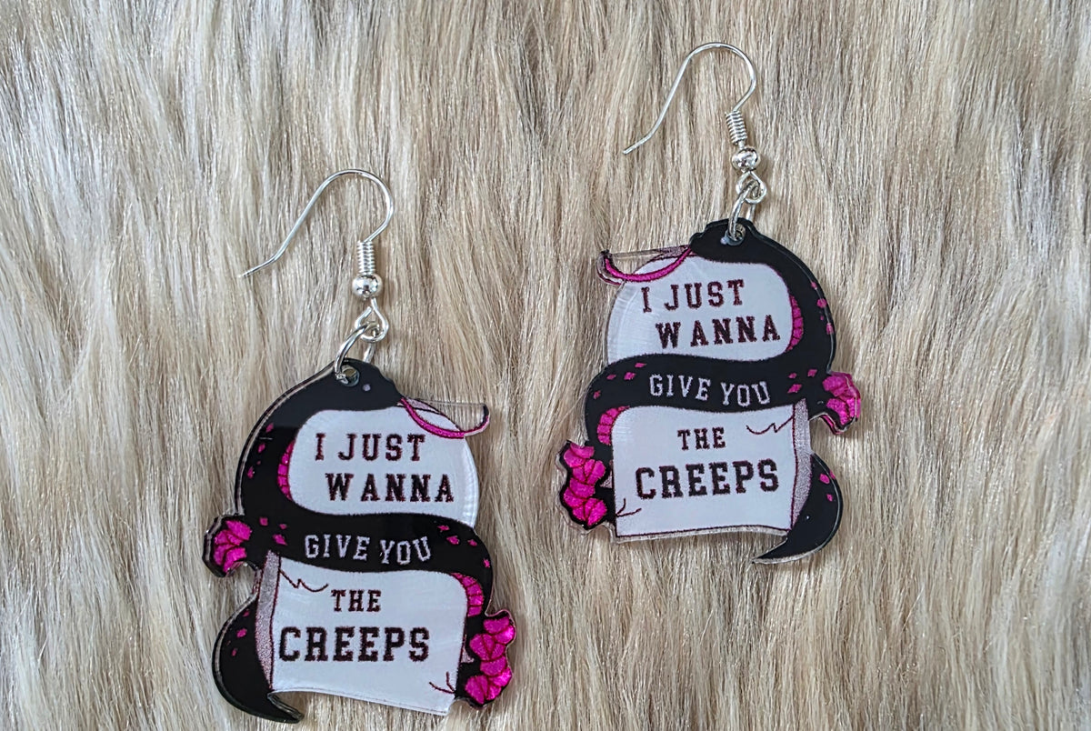 Give You the Creeps Earrings Novelty Earrings Vintage Vibes Boutique