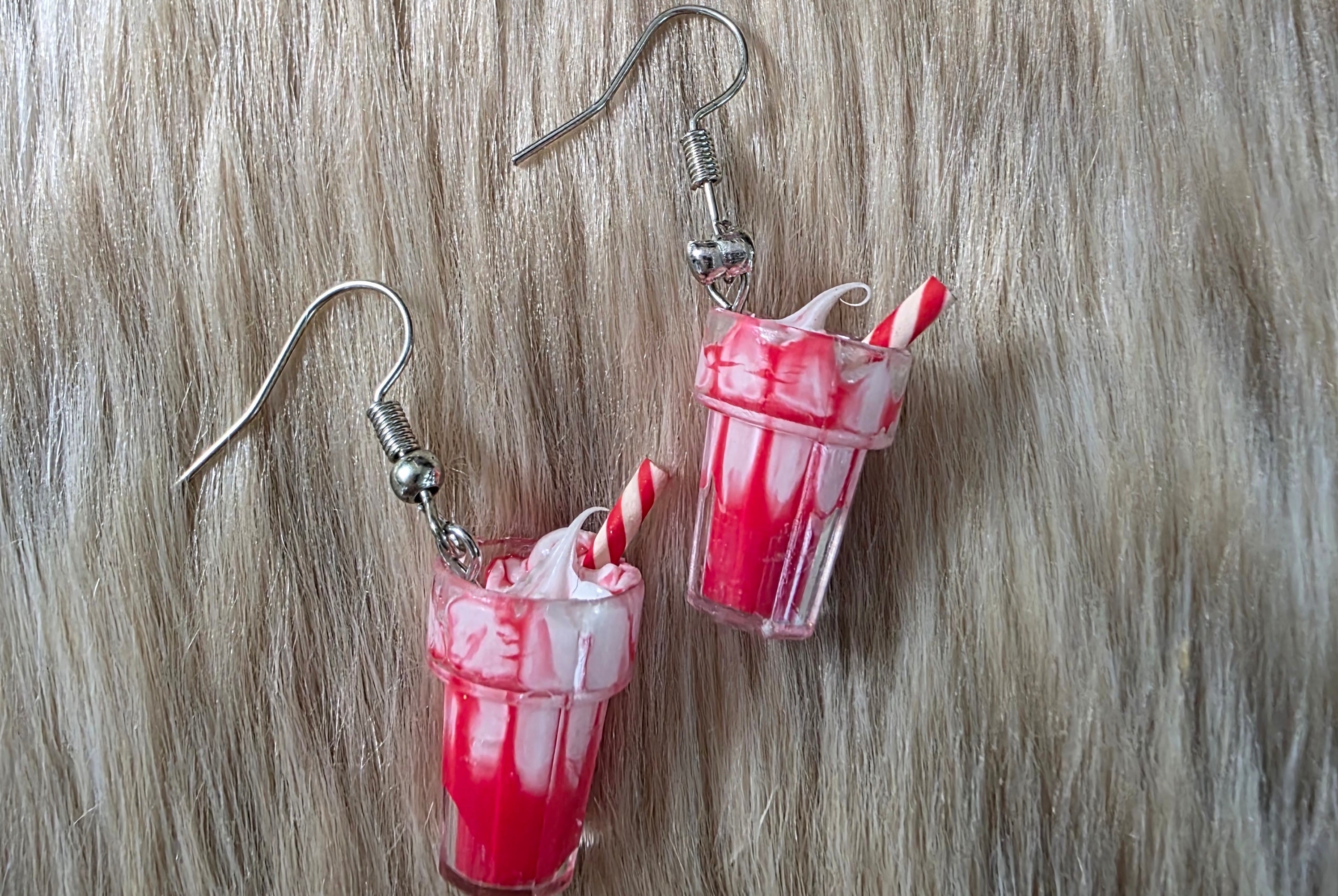 Ice Cream Float Earrings Novelty Earrings Vintage Vibes Boutique Cherry