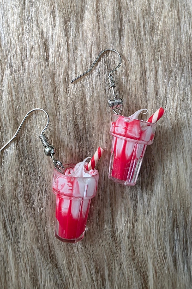 Ice Cream Float Earrings Novelty Earrings Vintage Vibes Boutique Cherry