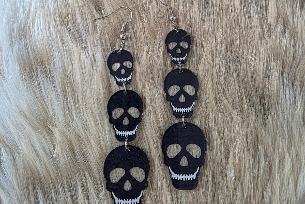 Bad to the Bone Earrings Novelty Earrings Vintage Vibes Boutique