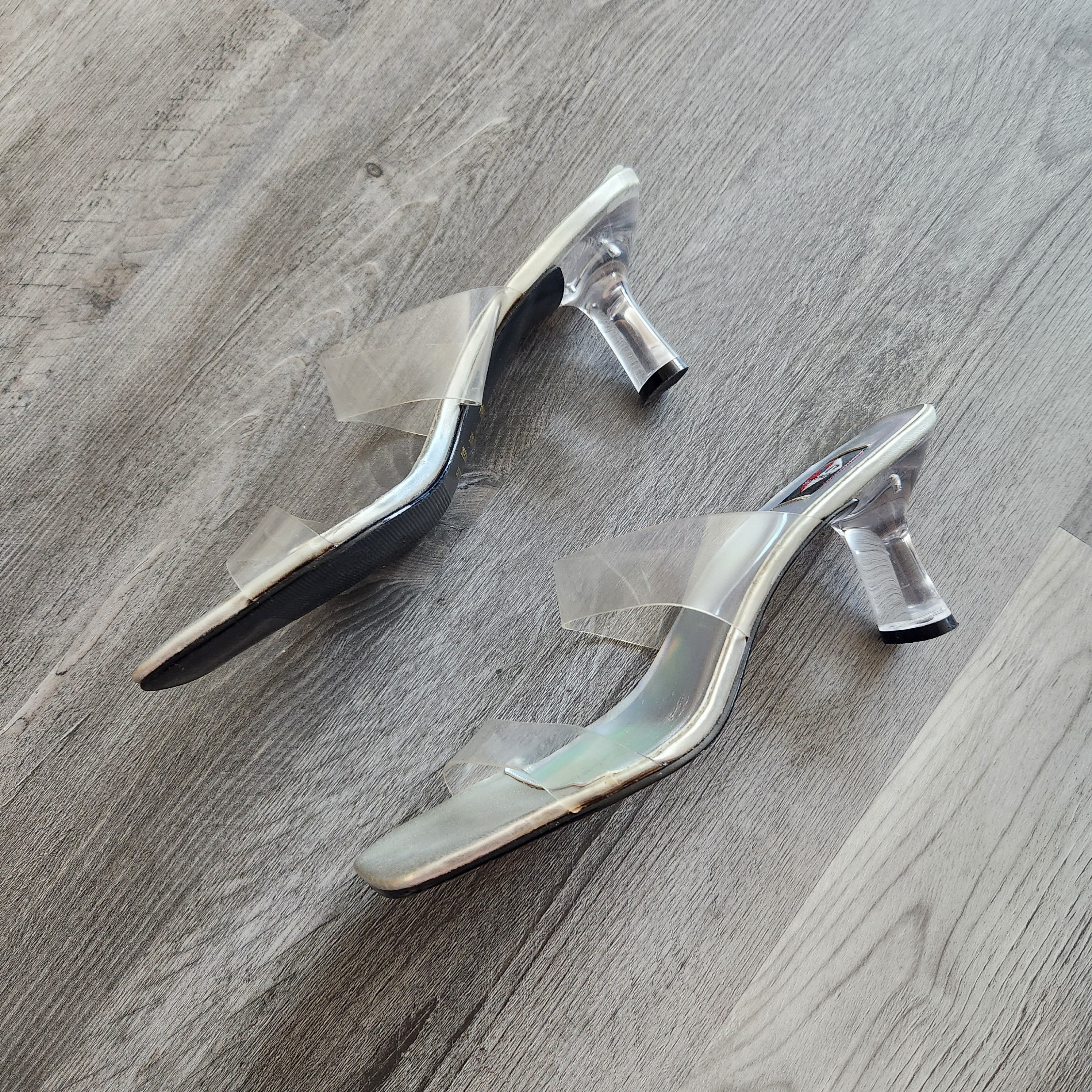 No Boundaries Clear Heels Vintage Vibes Boutique