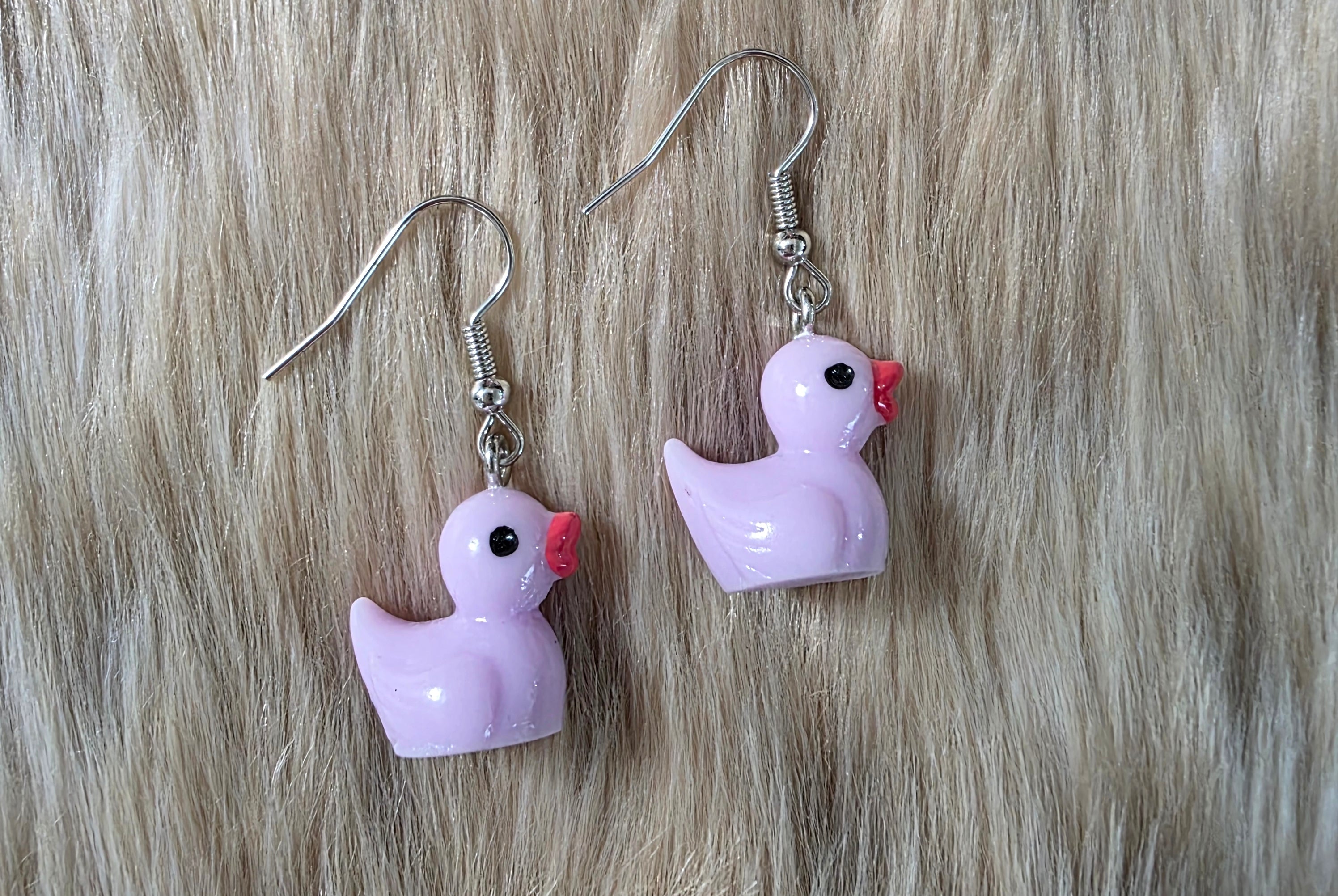 Rubber Ducky Earrings Novelty Earrings Vintage Vibes Boutique Lavender