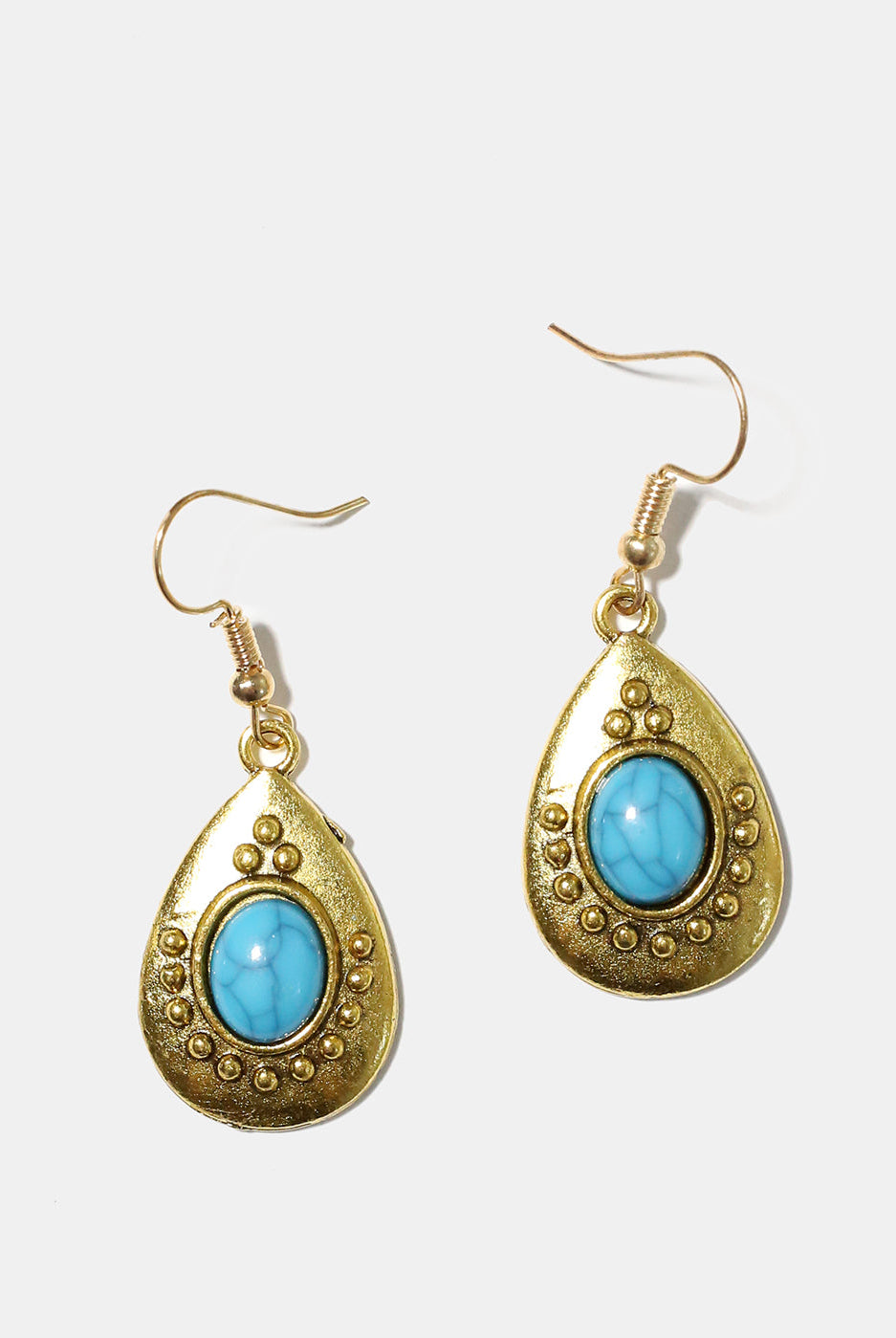 Turquoise Teardrop Earrings Earrings Vintage Vibes Boutique