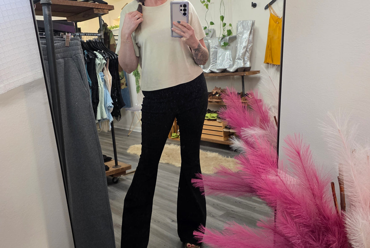 Mercer Flares - Black Flare Jeans JC JQ