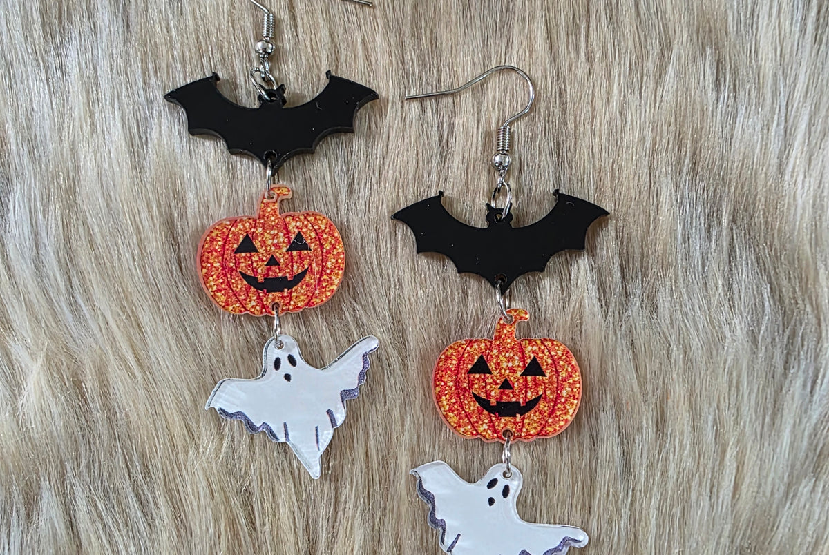 Fright Night Trio Earrings Novelty Earrings Vintage Vibes Boutique
