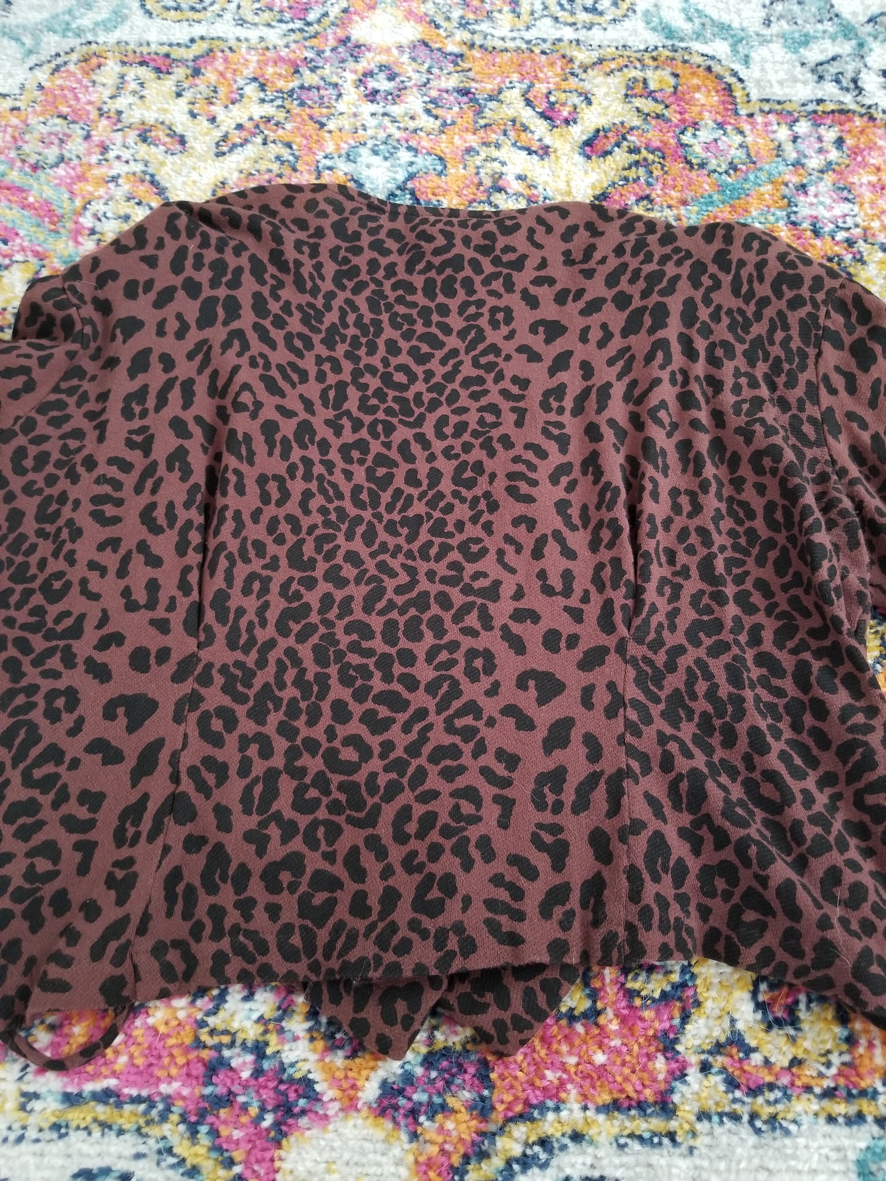 Visage Leopard Print Wrap Top Vintage Vibes 607