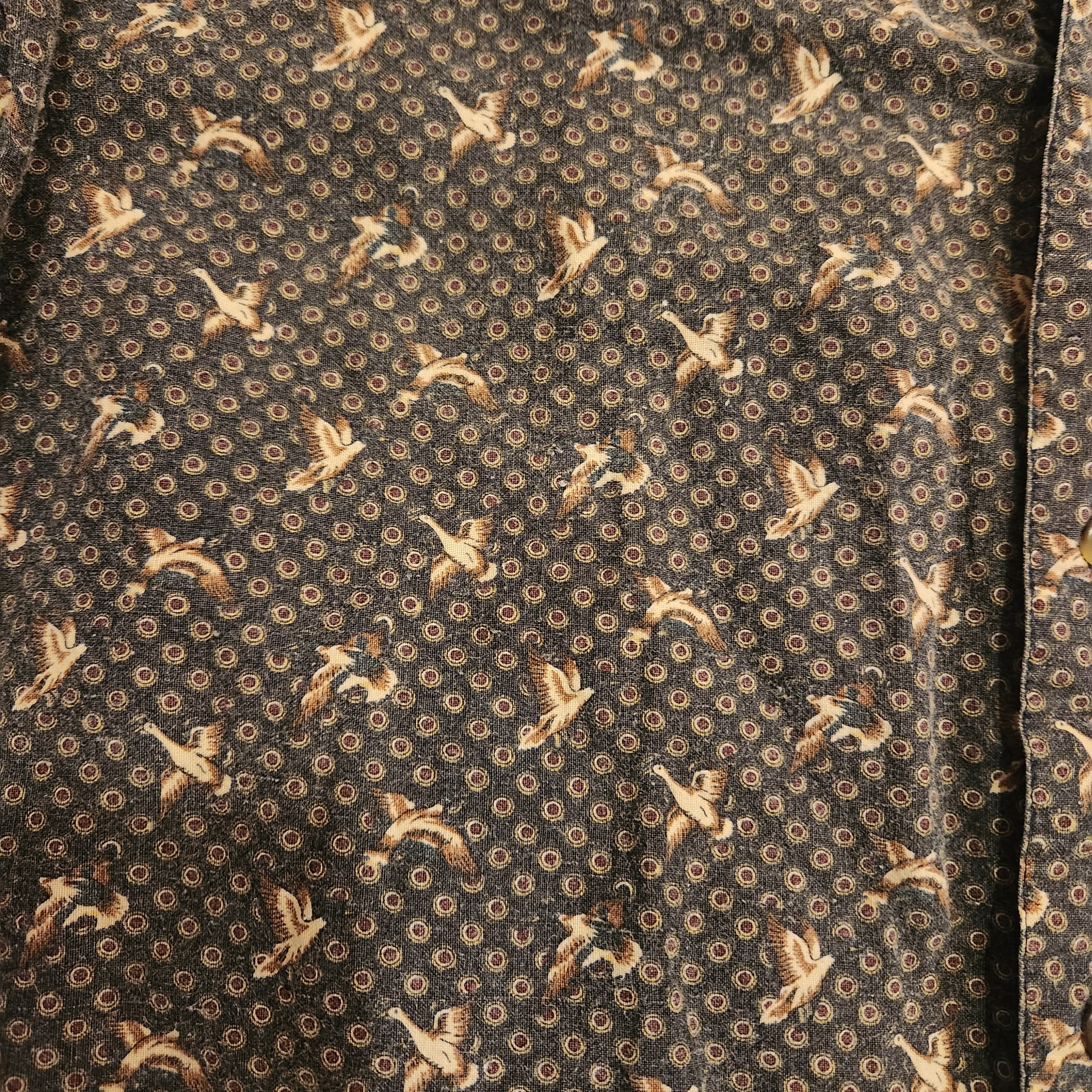 Bugle Boy Company Button Down Duck Print Shirt Vintage Vibes 607