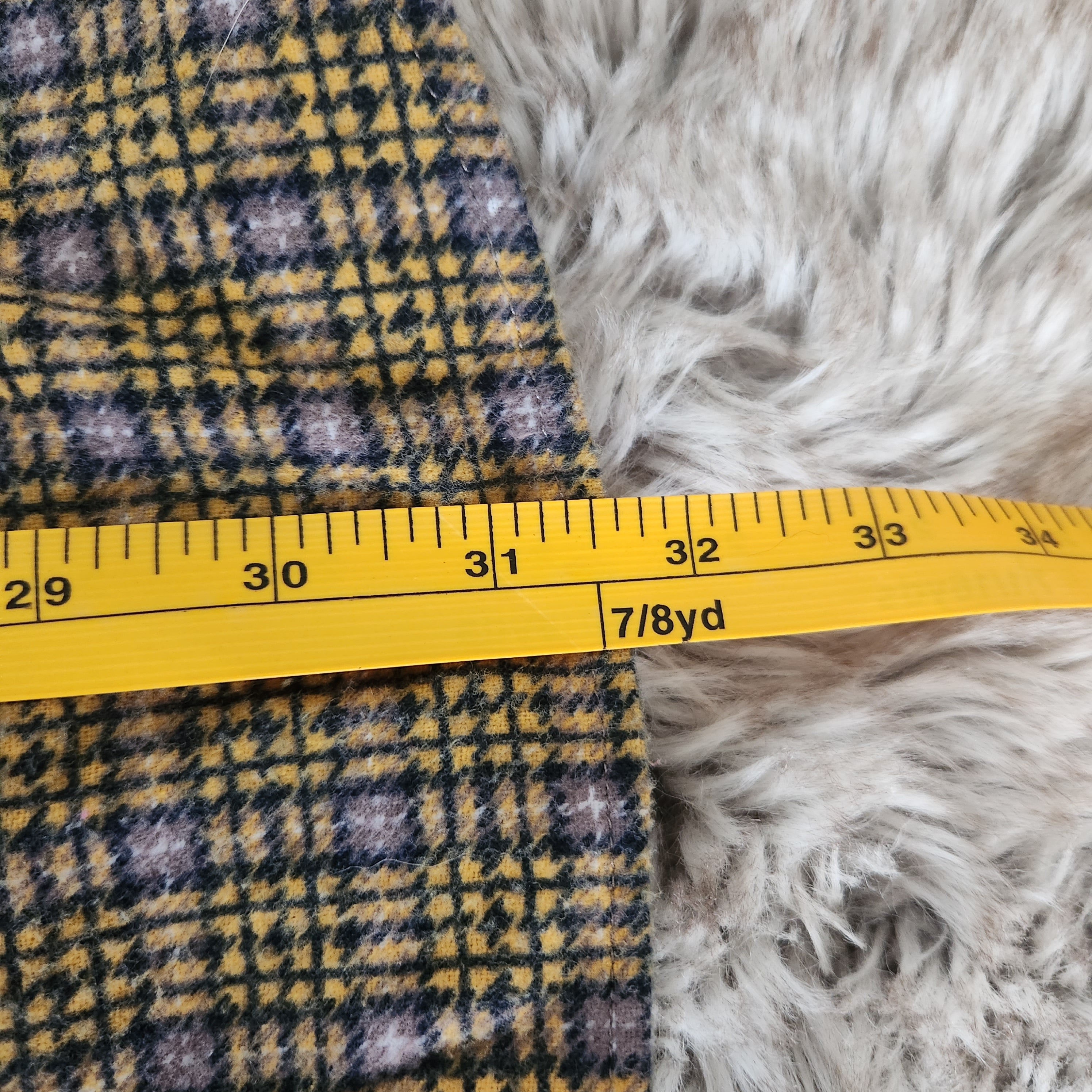Men's Haband Pearl Snap Long Sleeve Fleece Flannel Yellow and Gray Size XLT Vintage Vibes Boutique