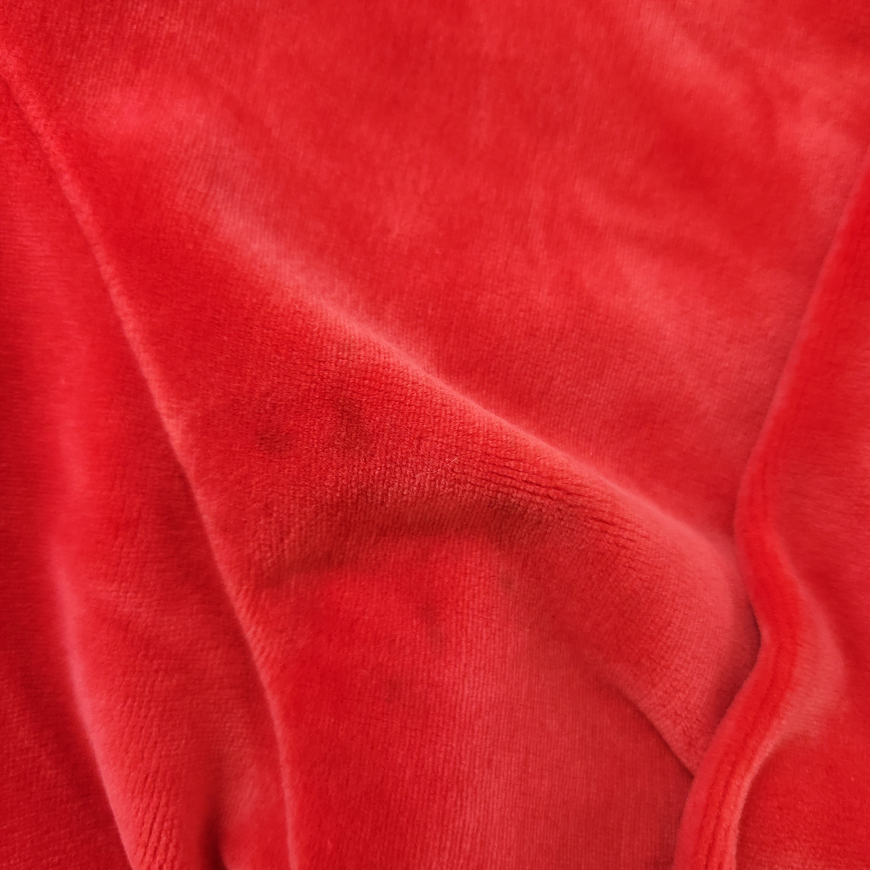 Mackenzie Vintage Velour Cowlneck Sweatshirt Red and Black Size Medium Vintage Vibes Boutique
