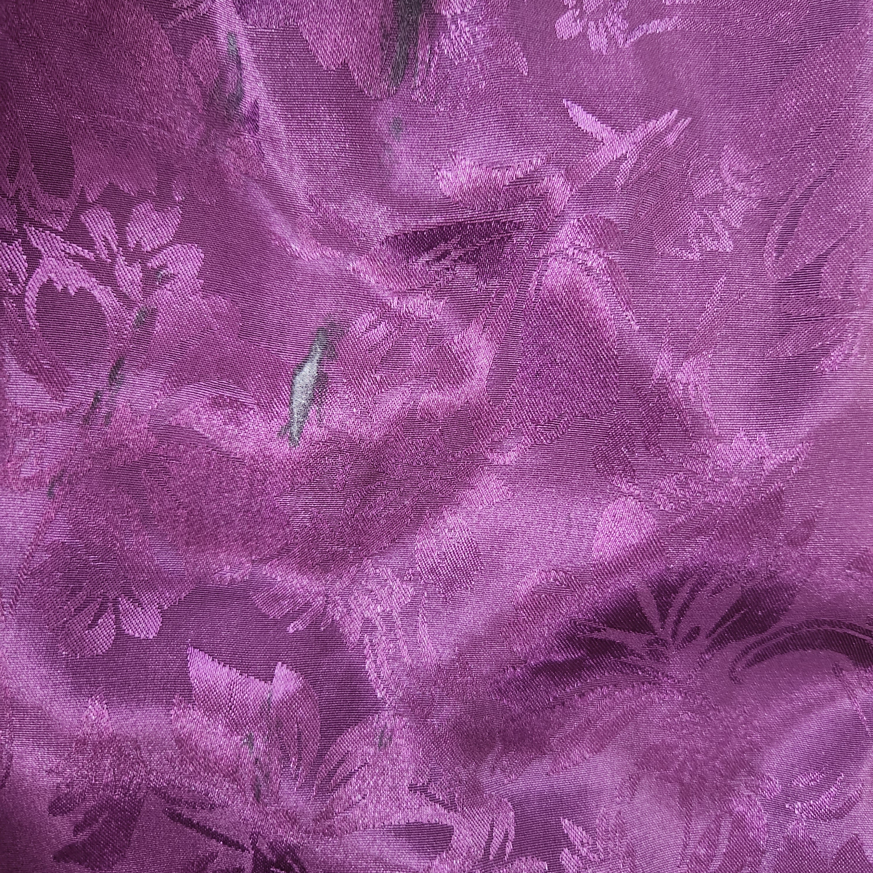 Sleep Solutions Vintage Satin Purple Full Length Robe Size 2X Vintage Vibes Boutique
