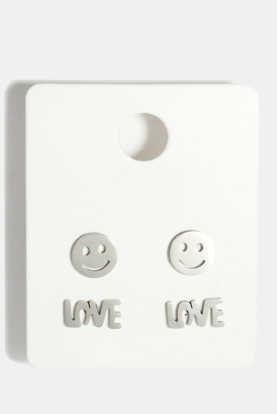 2 Pack Smiley Face & Love Earrings Earrings Vintage Vibes Boutique