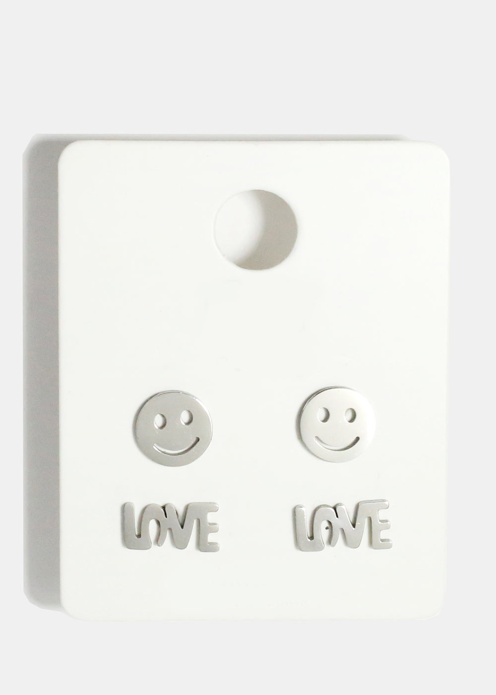 2 Pack Smiley Face & Love Earrings Earrings Vintage Vibes Boutique