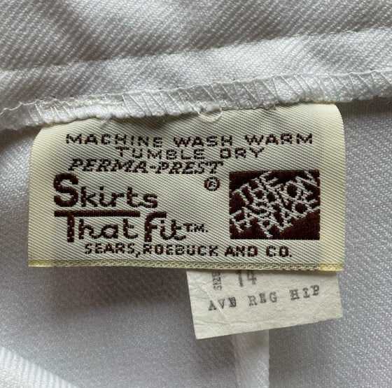 Vintage Sears Roebuck Pleated Skirt Size 14