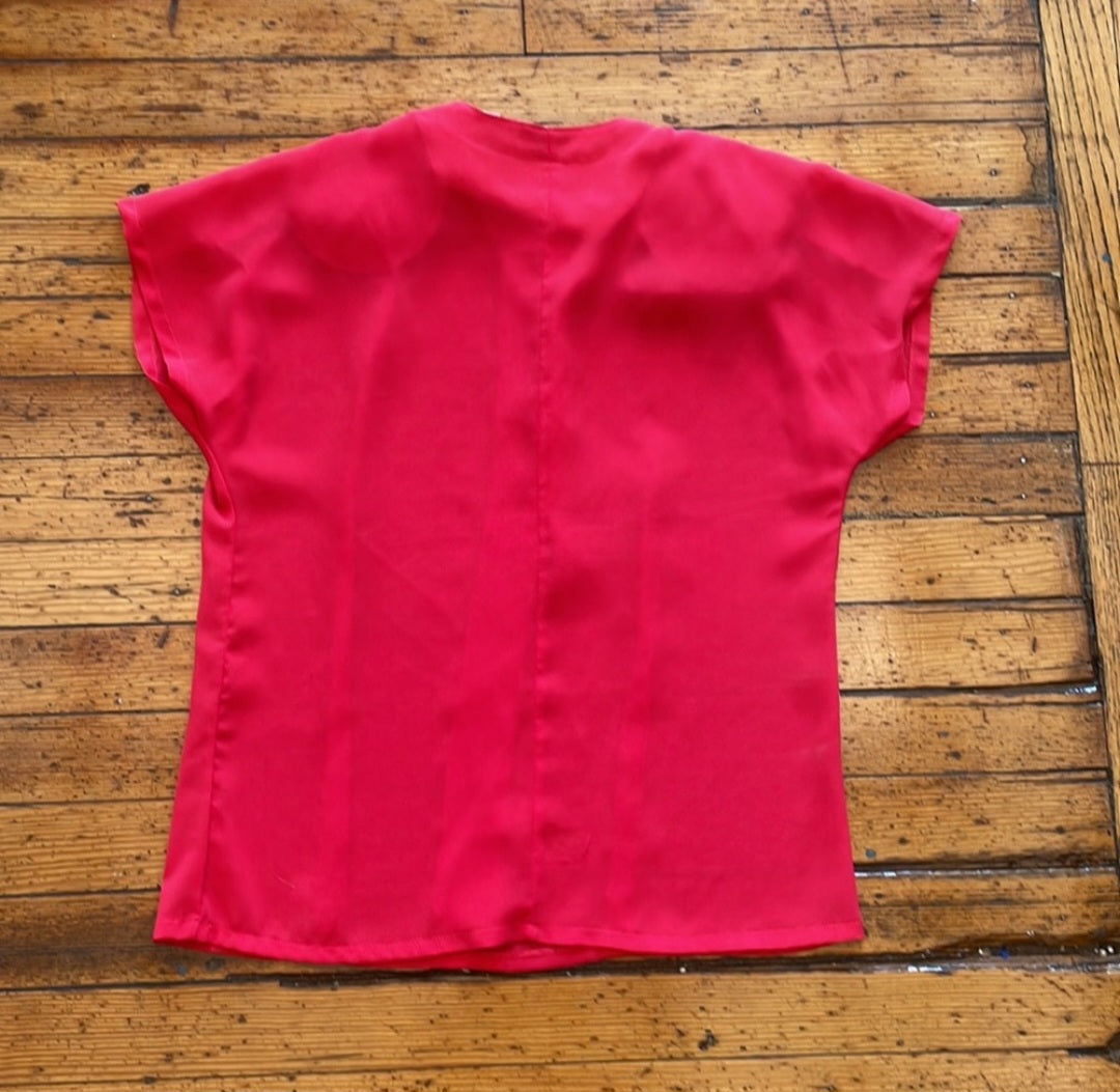 Judy Bond Short Sleeve Blouse Size 10 Judy Bond