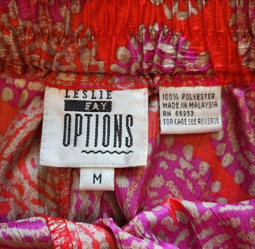 Leslie Fay Options Geometric Print Skirt Vintage Vibes 607