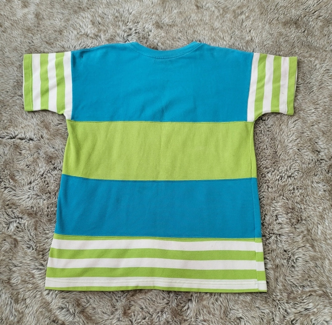 SJB Sport Striped Tee Size Small Vintage Vibes 607