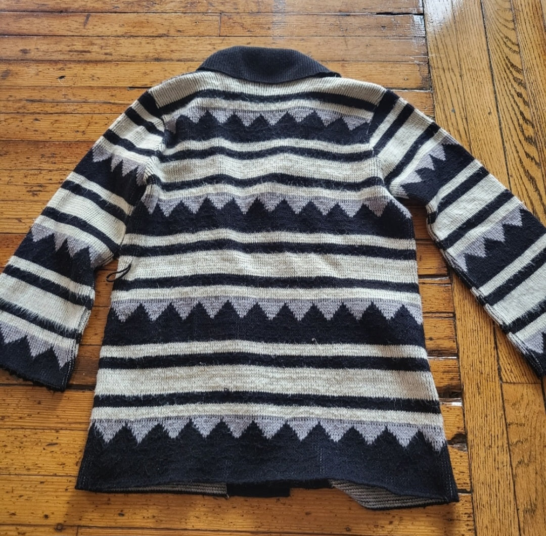 Vintage Knit Striped Cardigan Sweater Vintage Vibes 607