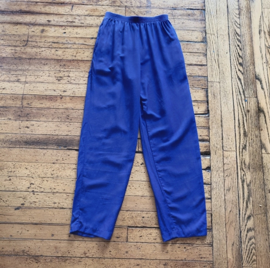 Russ Elastic Waistband Straight Leg Pants Size 12 Vintage Vibes 607