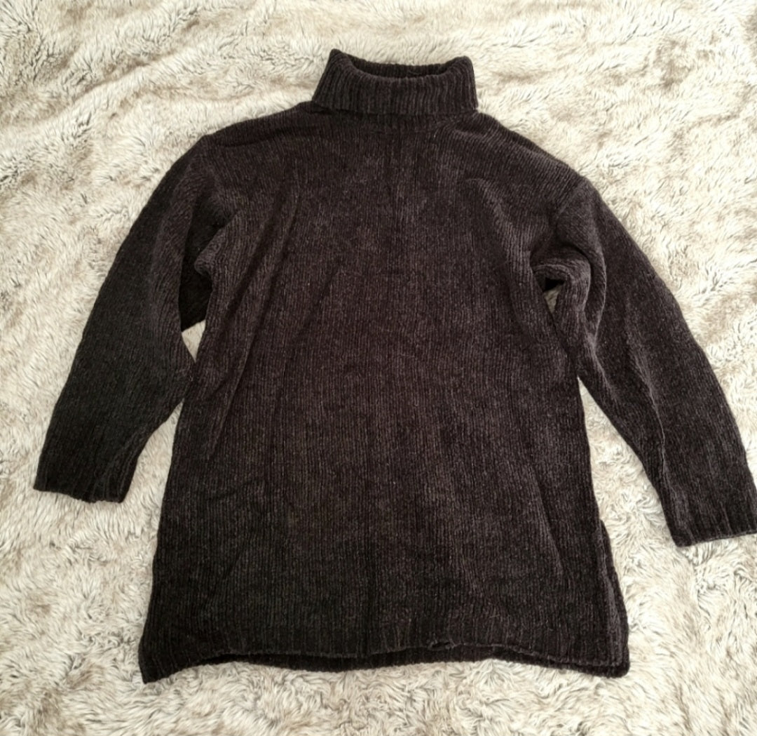 Maggie Lawrence Knit Turtleneck Gray Size Medium Maggie Lawrence