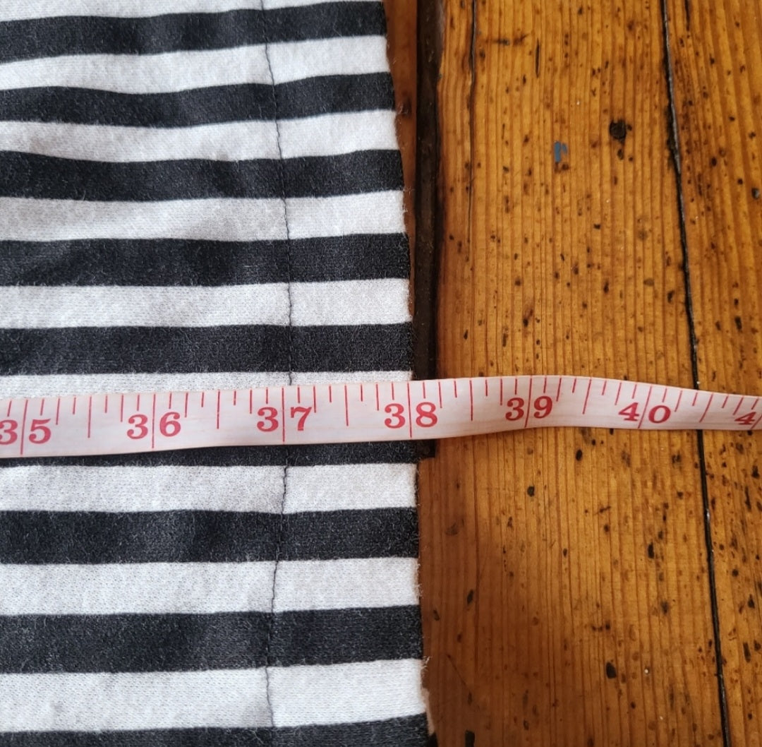 J.B. Wright Ltd. Petites Vintage Vertical Stripe Quarter Zip Midi Dress Size 7/8 Vintage Vibes 607