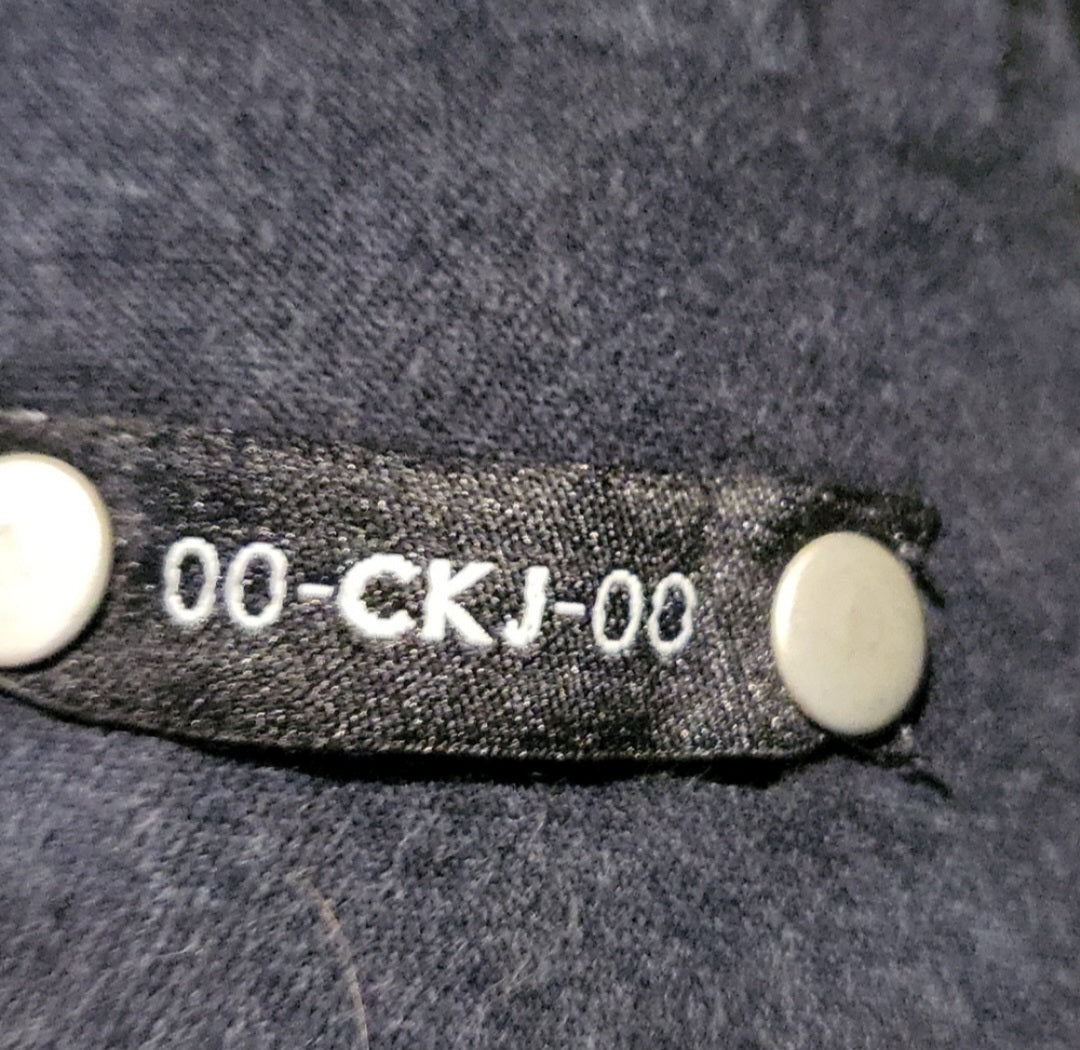 CK Jeans Vintage Calvin Klein Y2K Dark Wash Denim Overall Dress Indigo Size 7 Vintage Vibes Boutique
