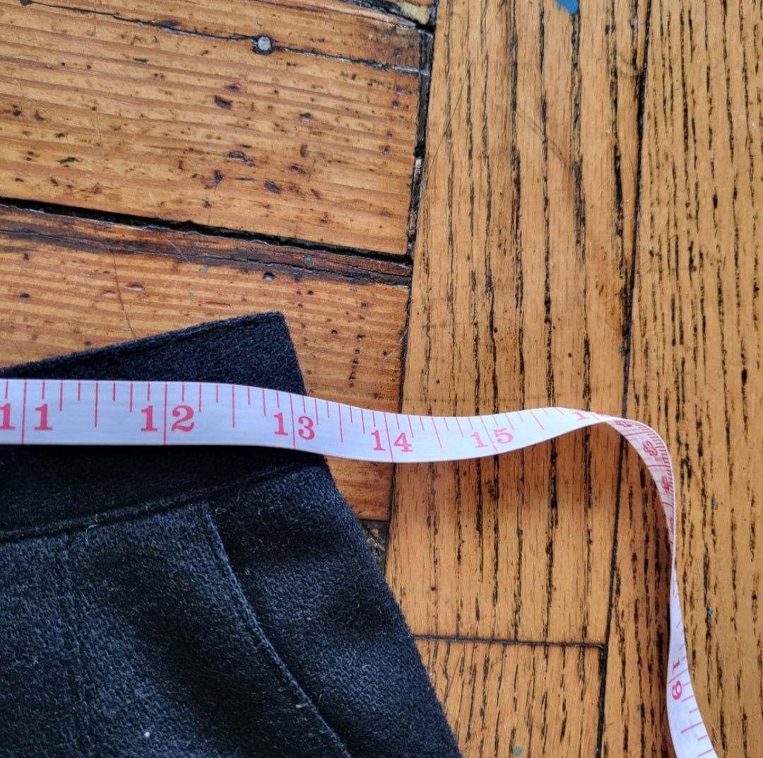 Requirements Vintage 100% Wool Pants Black Size 8 Vintage Vibes Boutique
