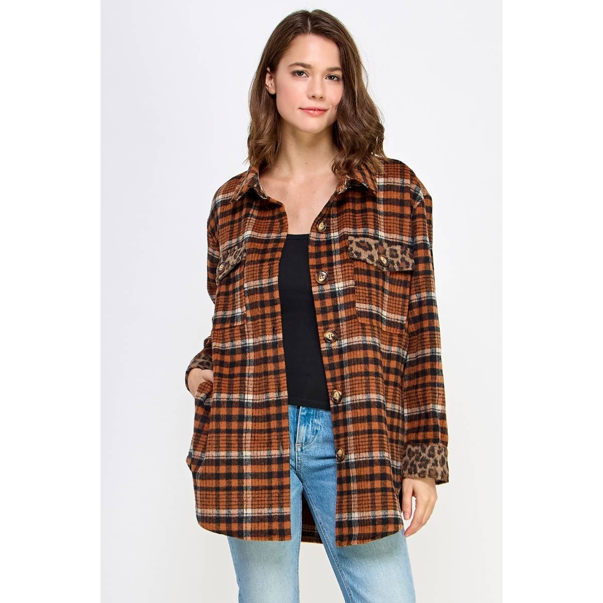 Cider & Spots Shacket Jacket Veveret