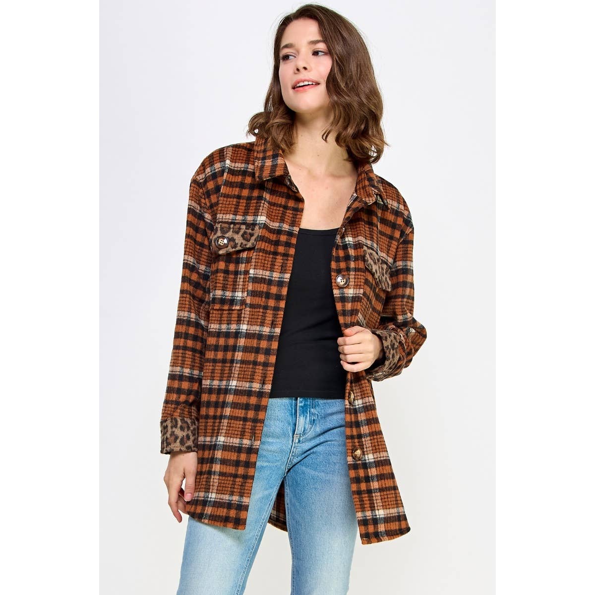 Cider & Spots Shacket Jacket Veveret