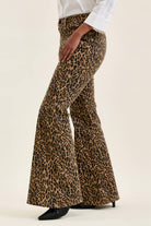 Stevie Leopard Jeans Flare Jeans Judy Blue Jeans