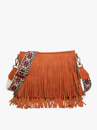 High Desert Fringe Crossbody Crossbody Bag Jen & Co. Brick