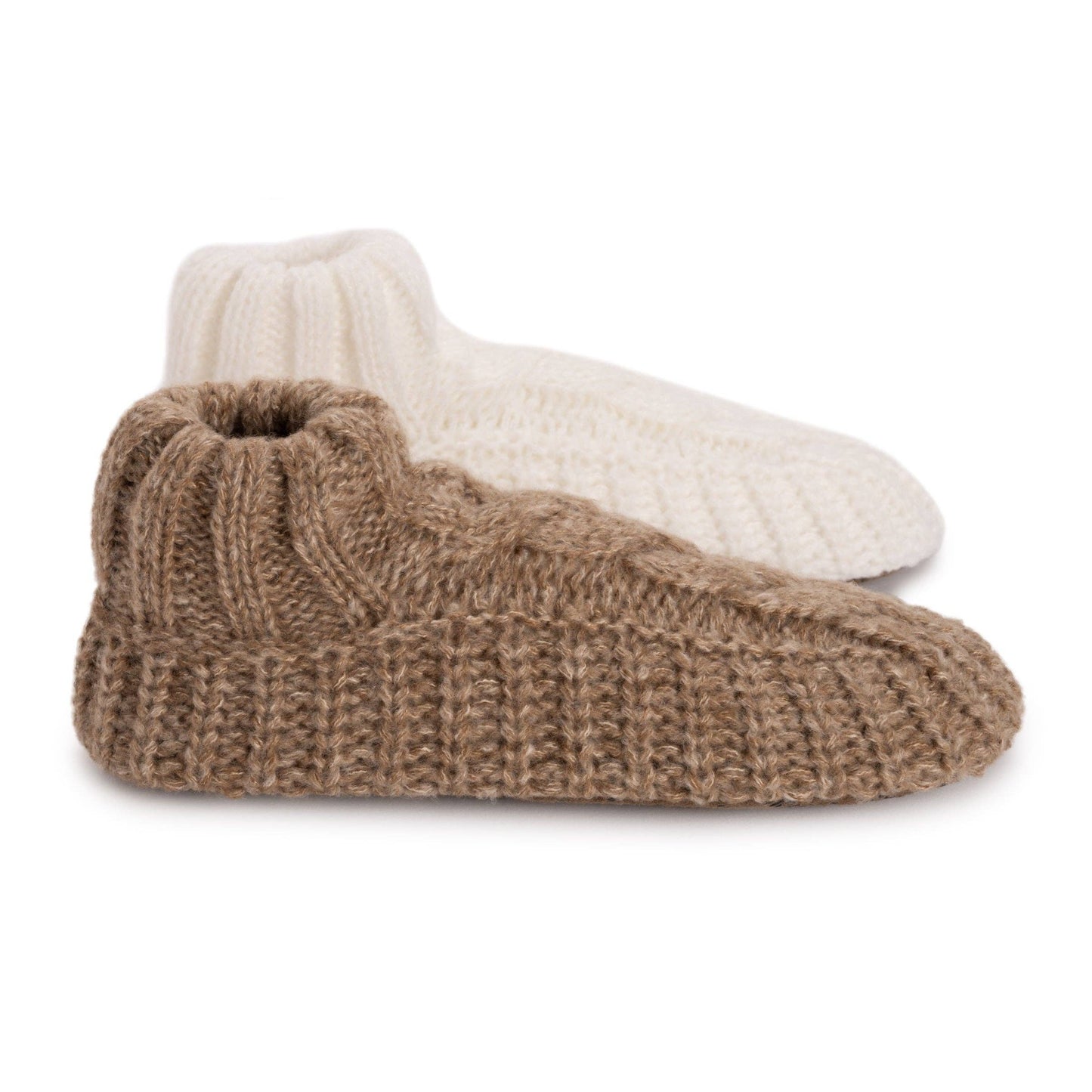 MUK LUKS Ballerina Slipper Socks Muk Luks Beige