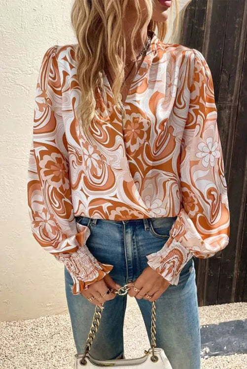 Retro Swirl Top  Vintage Vibes Boutique   