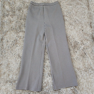 Cape Cod Match Mate Vintage 1970s Houndstooth Brown Wide Leg Pants Size 16