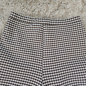 Cape Cod Match Mate Vintage 1970s Houndstooth Brown Wide Leg Pants Size 16