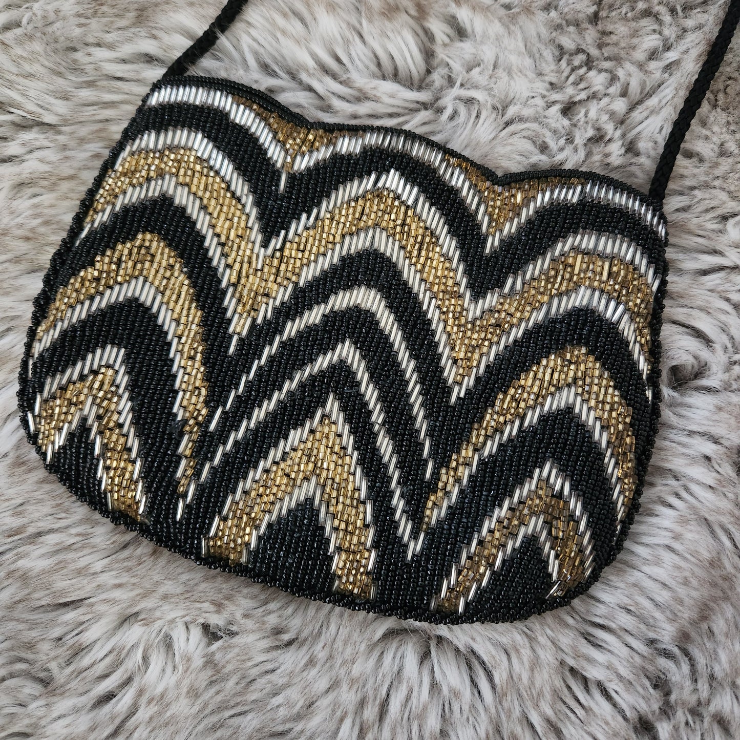 33 East Vintage Beaded Striped Crossbody Bag  Vintage Vibes Boutique   